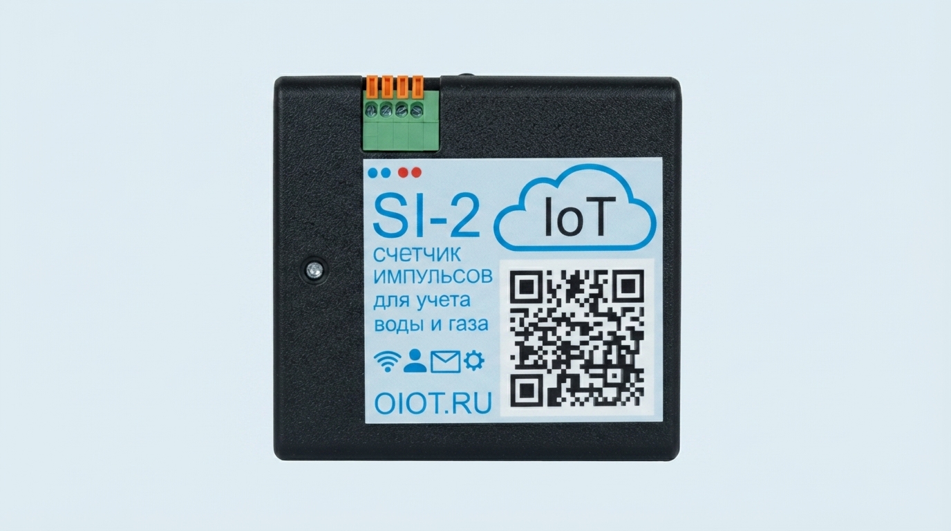 Умный счетчик импульсов SI-2. Показания счетчиков воды по Wi-Fi